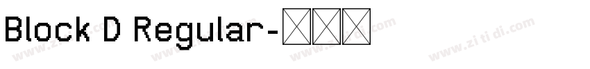 Block D Regular字体转换